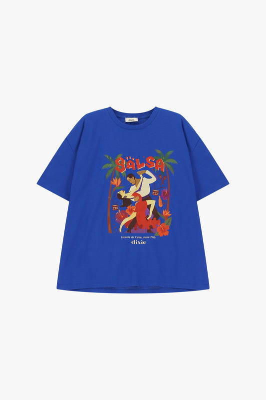 T-shirt manica corta stampa salsa fit ampio