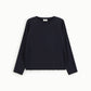 Top a manica lunga con scollo rotondo