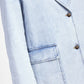 Blazer di jeans con bottoni e tasche