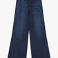 Jeans a gamba larga vita alta