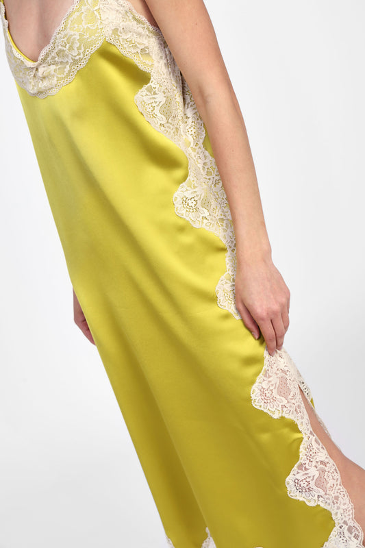 Abito midi con spalline sottili