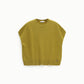 Maglione smanicato girocollo bordi a costine