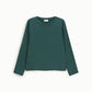 Top a manica lunga con scollo rotondo