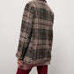 Giacca camicia a quadri con bottoni e tasche