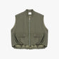 Giacca senza maniche con chiusura zip
