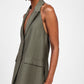 Gilet con spalle scoperte e tasche