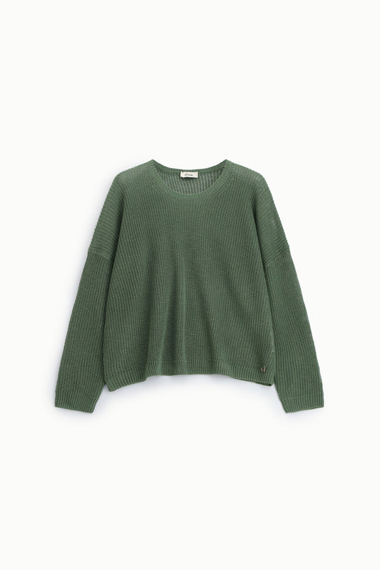 Maglione girocollo a maglia larga vestibilità rilassata