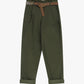 Trousers chino-fit con cintura e risvolto