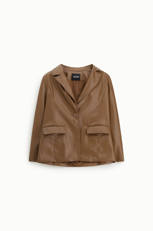 Blazer regular fit con tasche a patta