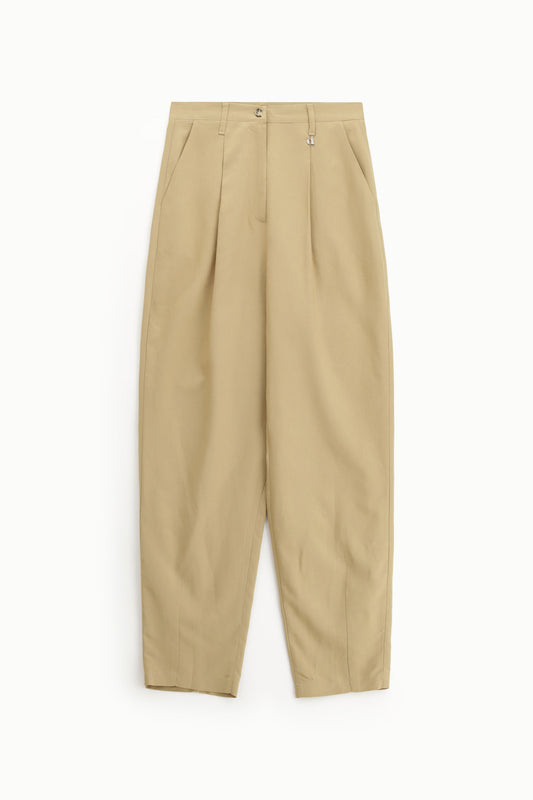 Pantaloni a vita alta con pinces