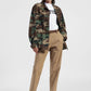 Trousers chino-fit con cintura e risvolto