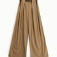 Pantaloni palazzo a vita alta con cintura