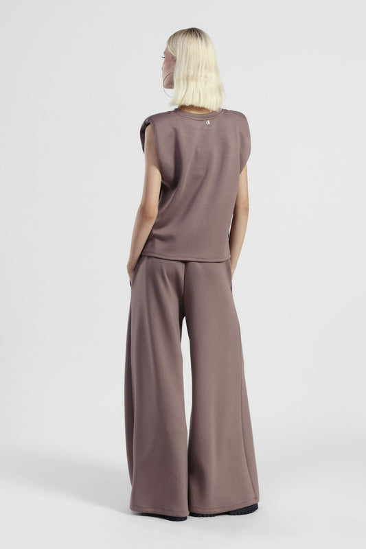 Pantaloni largo con vita elasticizzata