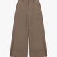 Pantaloni palazzo con risvolto ampio