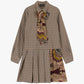 Vestito con colletto classico e stampa