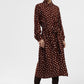 Vestito a pois con colletto classico