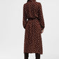 Vestito a pois con colletto classico