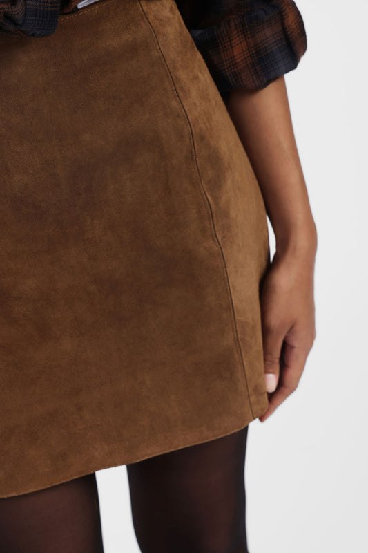 Minigonna a tinta unita