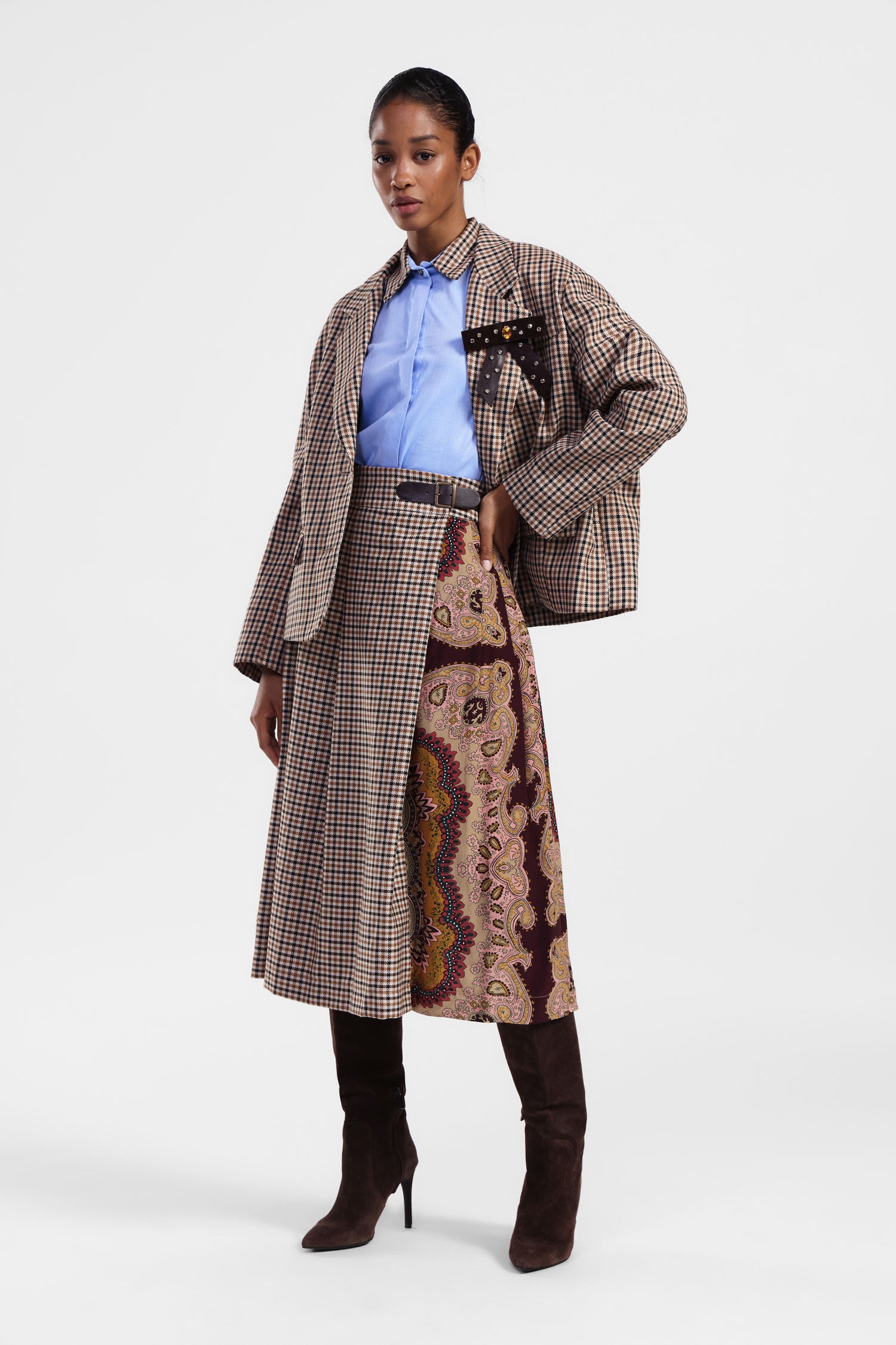 Gonna media a blocchi di colore