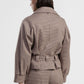 Giacca camicia doppiopetto con cintura