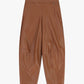 Pantaloni in ecopelle ampi con vita alta