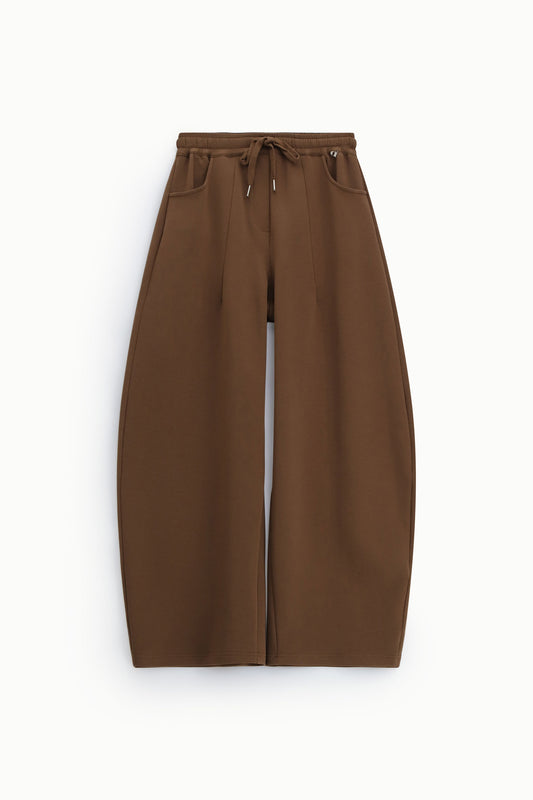 Pantaloni palazzo fit ampio con tasche e coulisse