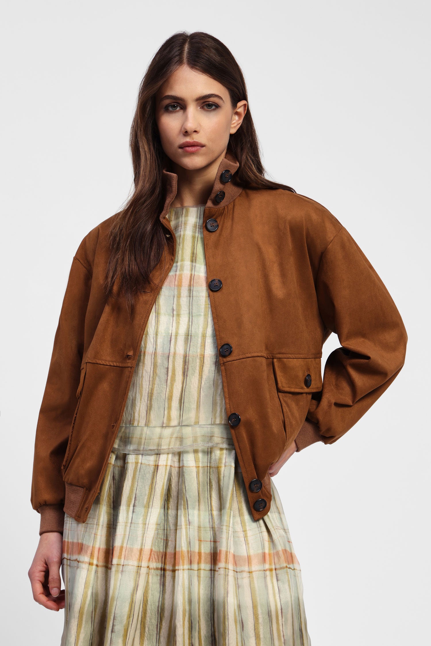 Giacca bomber con tasche grandi