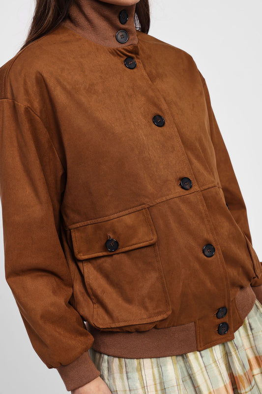 Giacca bomber con tasche grandi