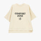 T-shirt ampia con stampa testo