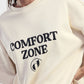 T-shirt ampia con stampa testo