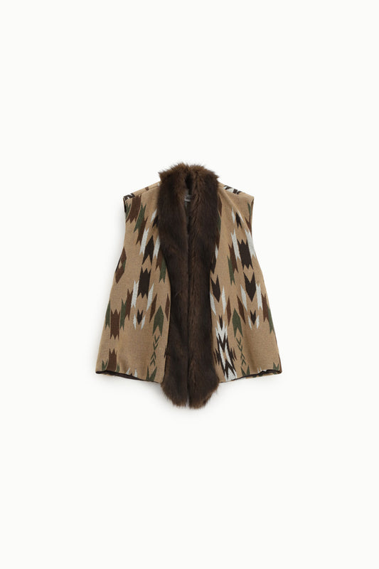 Gilet 44%PC22%PL18%WO12%VI04%AF+50%