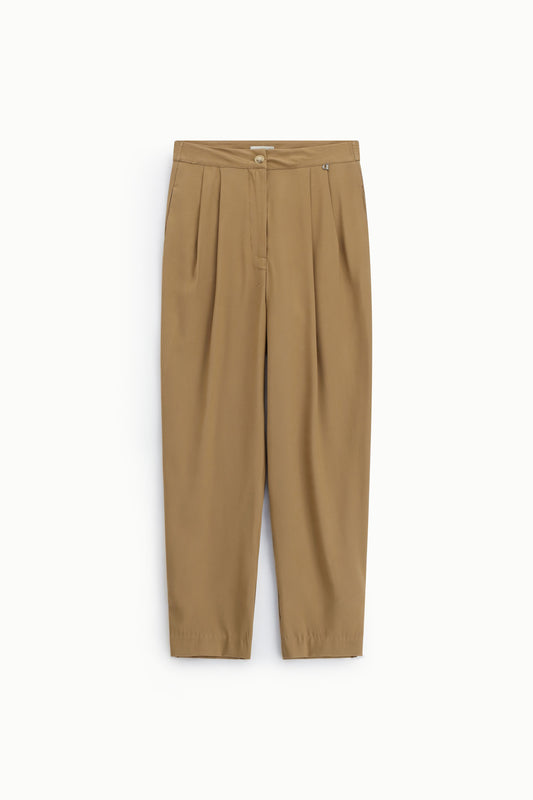 Trousers sartoriali a vita alta con pinces