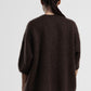 Maglione oversize maniche tre quarti collo giro
