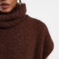 Maglione smanicato con collo alto