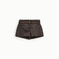 Shorts vita alta con doppia cintura