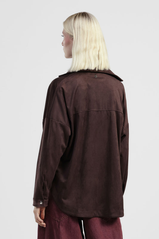 Blazer over con bottoni e tasche applicate
