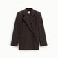Blazer doppiopetto con tasche a filetto