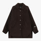 Cappotto oversize con tasche a filetto e bottoni