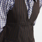 Gilet a righe con zip sul retro