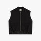 Giacca senza maniche con chiusura zip