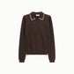 Pullover con colletto decorato