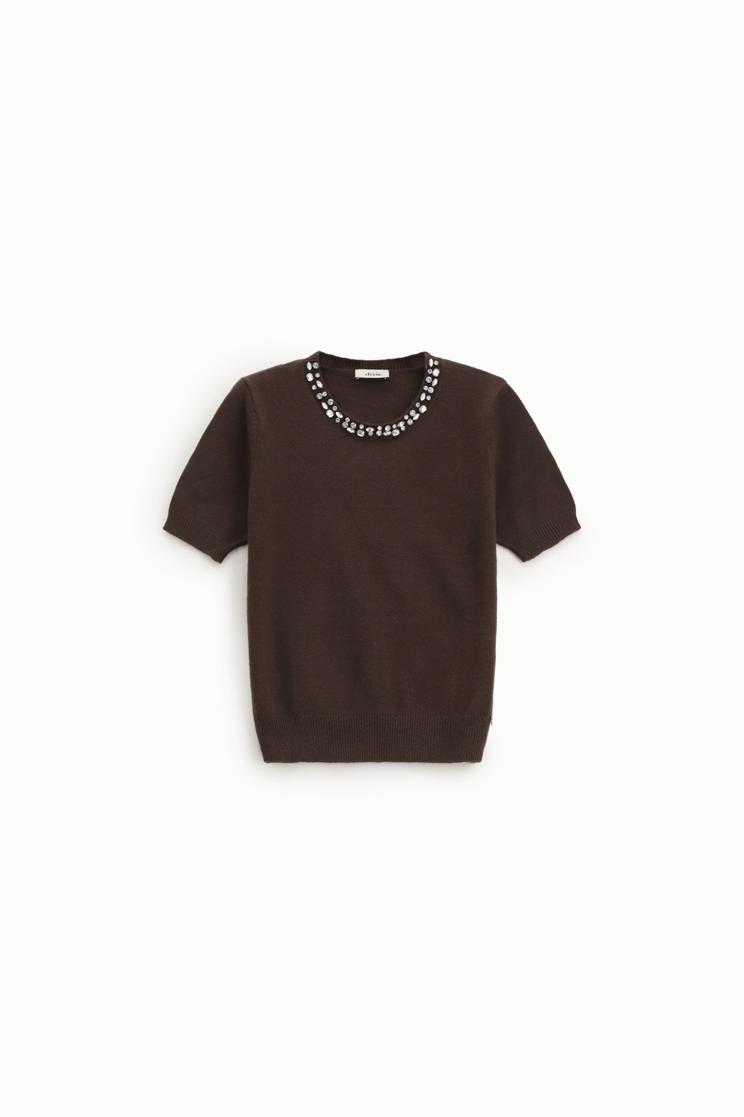 Sweater a maniche corte con dettaglio