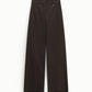 Pantaloni palazzo a righe con pinces e tasche laterali