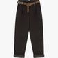 Trousers chino-fit con cintura e risvolto