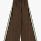 Trousers palazzo con banda laterale e vita alta