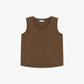 Canotta casual con scollo tondo