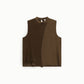 Top smanicato colorblock con collo alto