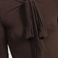 Maglia con fiocco e maniche lunghe