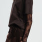 T-shirt maniche corte con inserti maniche in pizzo