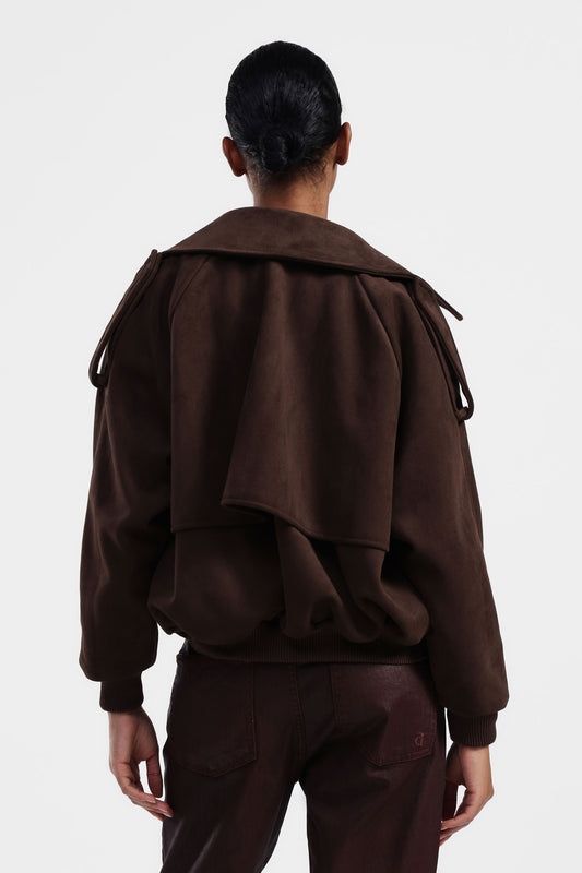 Giacca ecopelliccia doppiopetto